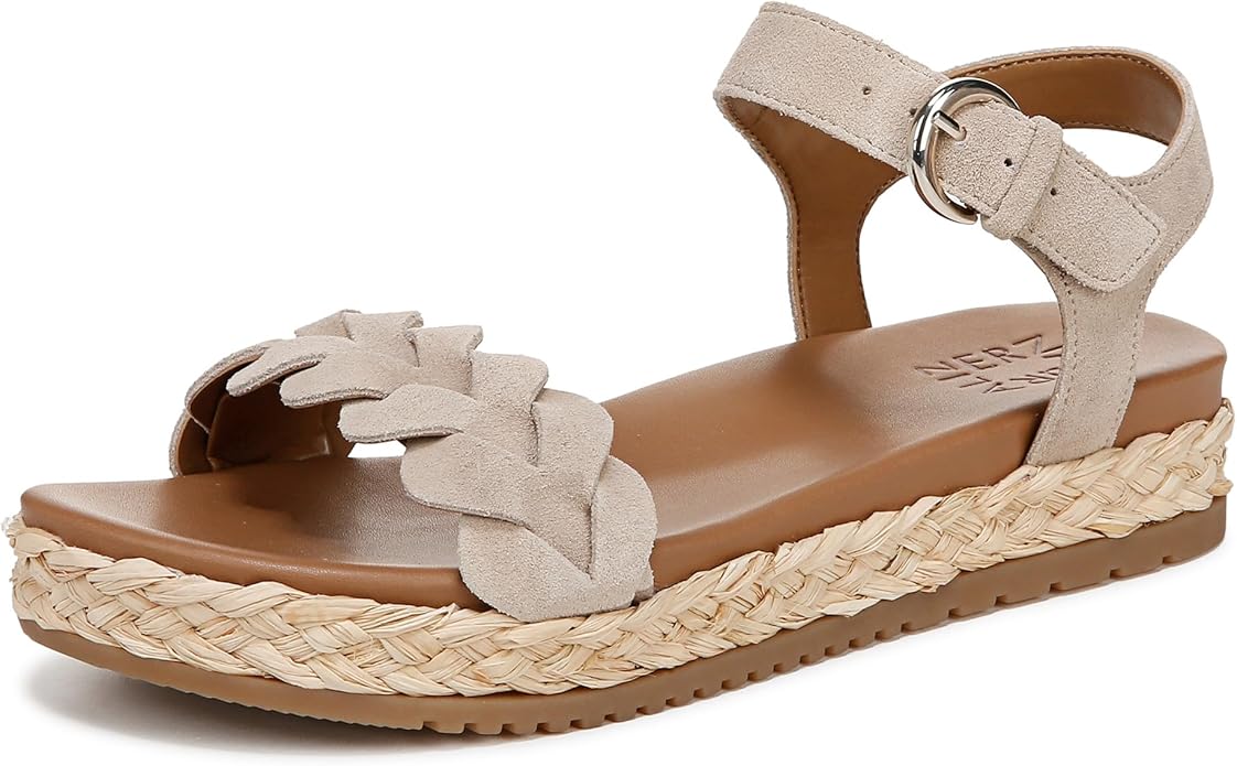 Sandal nữ Naturalizer womens Neila Sandal Color Deep Porcelain Leather - Giày nữ xuất dư Âu, Mỹ