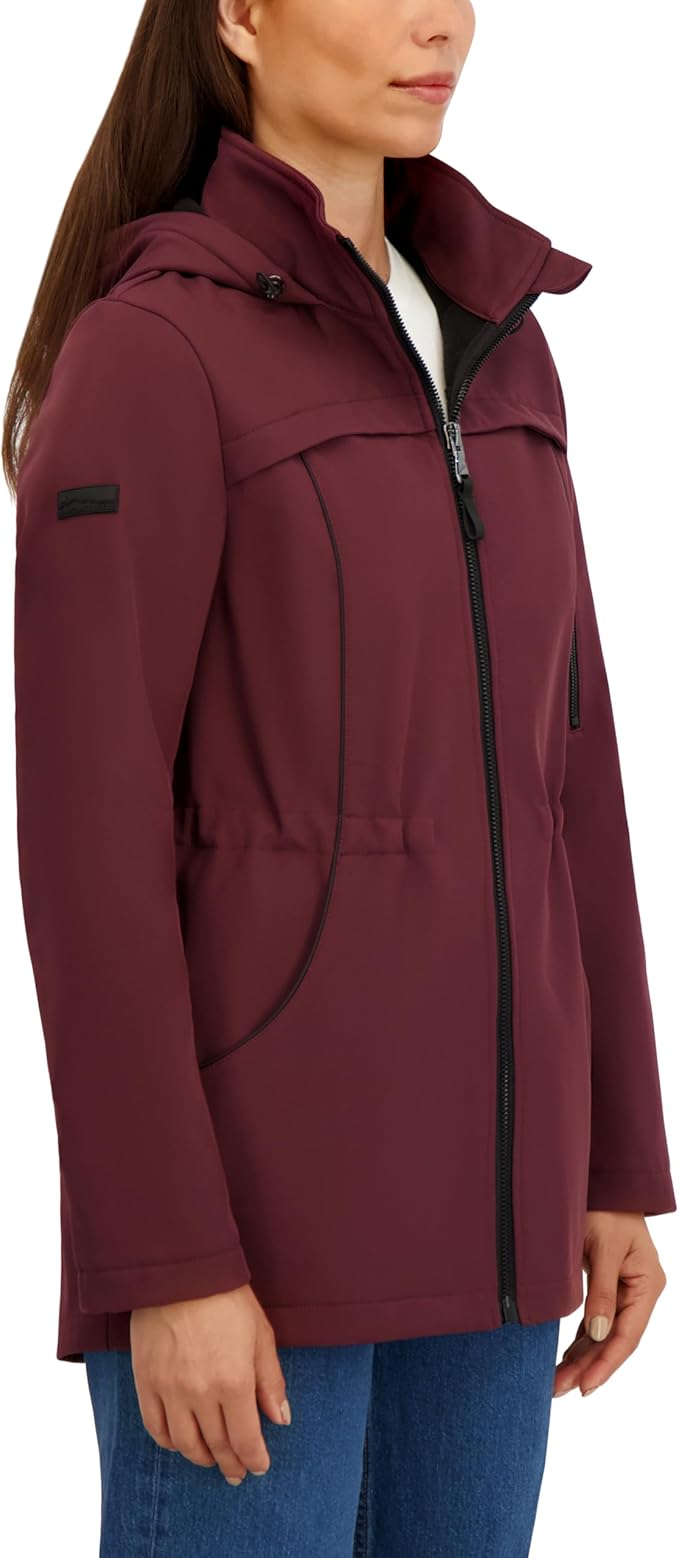Áo Khoác Nữ Xuất Dư HFX Mellow Pile Lined Jacket – Màu Garnet | Hàng Chuẩn Âu Mỹ, Giá Giảm Cực Sốc