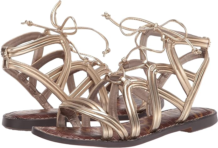 Dép sandal dây đan cao cổ Sam Edelman Gasha womens Flat Sandal - Giày xuất khẩu Âu, Mỹ