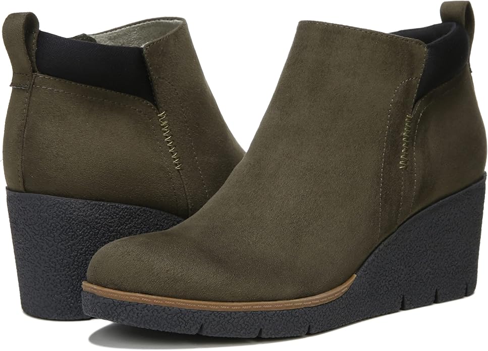 Boot nữ cổ ngắn da thật Dr. Scholl's Shoes womens Berklie Ankle Boot - Giầy nữ xuất khẩu Âu, Mỹ