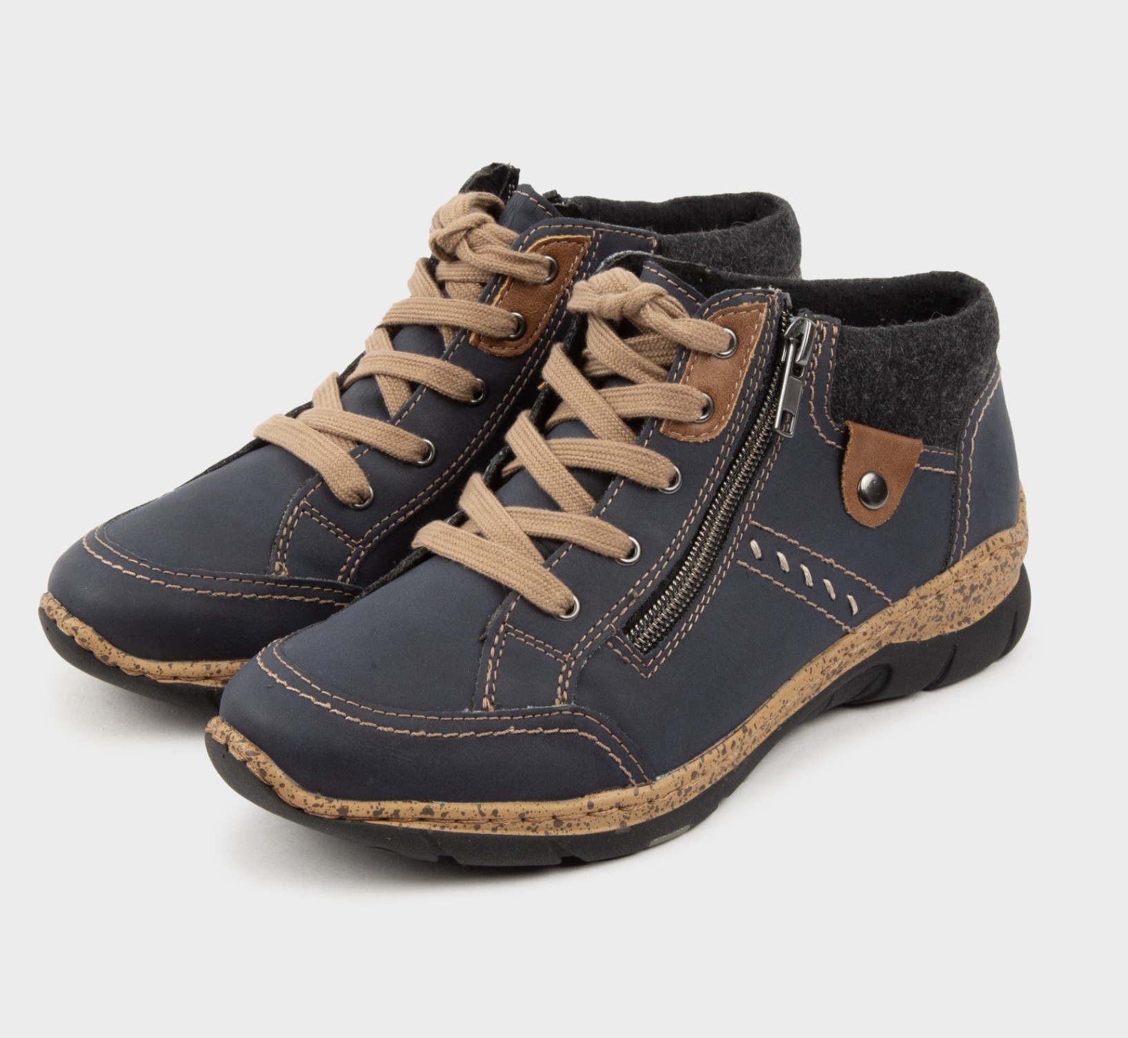 Giày nam da thật Men's Sneaker Hush Puppies (Xanh) - Giày nam xuất khẩu Mỹ, Eu