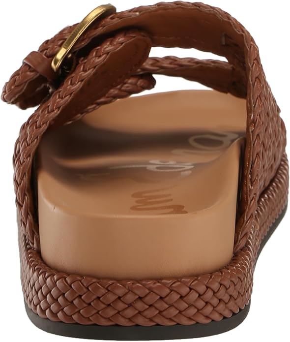 Sandal nữ Sam Edelman Reid womens Slide Sandal Color Spiced Rum - Giày nữ xuất dư Âu, Mỹ