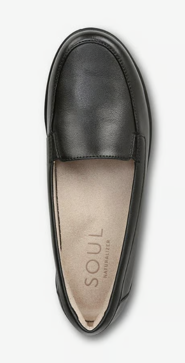 Giày nữ  SOUL Naturalizer Women's Kacy Loafer Flat Color Black Leather  - Giày nữ xuất Âu, Mỹ