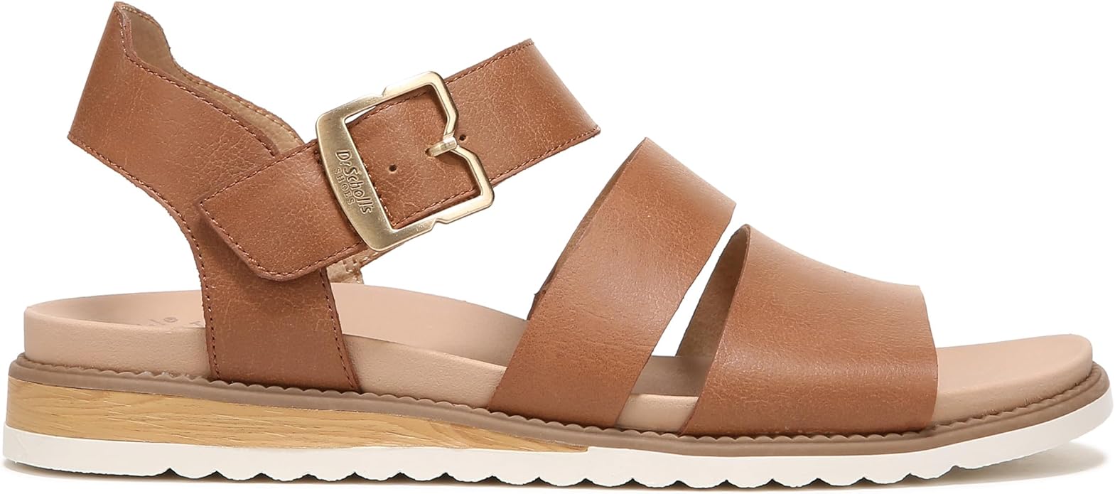 Sandal nữ Dr. Scholl's Shoes Women's Island Glow Strappy Flat Sandal Color Honey- Giày xuất dư Mỹ