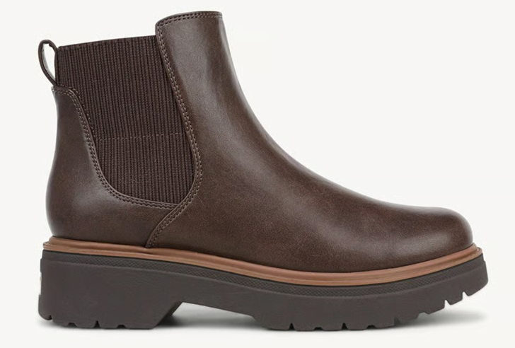 Boot nữ VNXK da bò thật Dr. Scholl's Women's Bring Vibes Chelsea Boot Color Brown Leather - Hàng xuất Mỹ