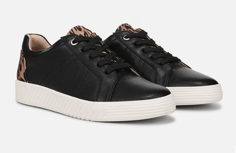 Giày nữ VNXK SOUL Neela Sneaker Color Leopard Fabric & Black Leather- Giày nữ xuất Mỹ, Âu