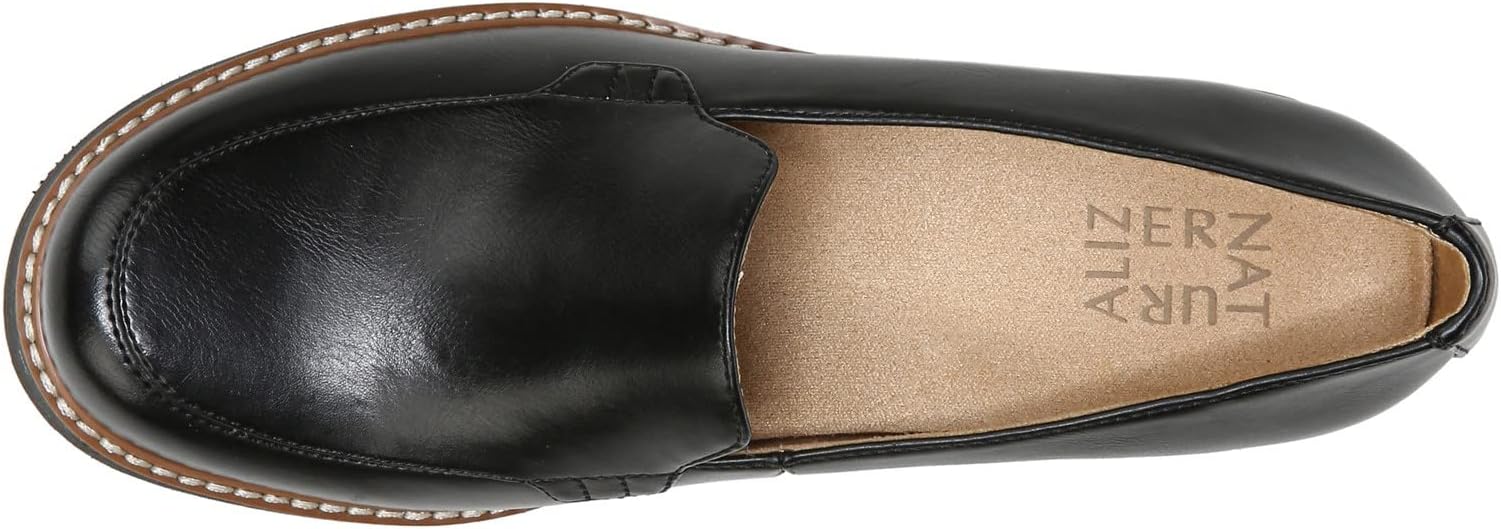 Giày nữ VNXK Naturalizer Womens Cabaret Faux Leather Loafers Black - Giày nữ xuất Mỹ, Âu