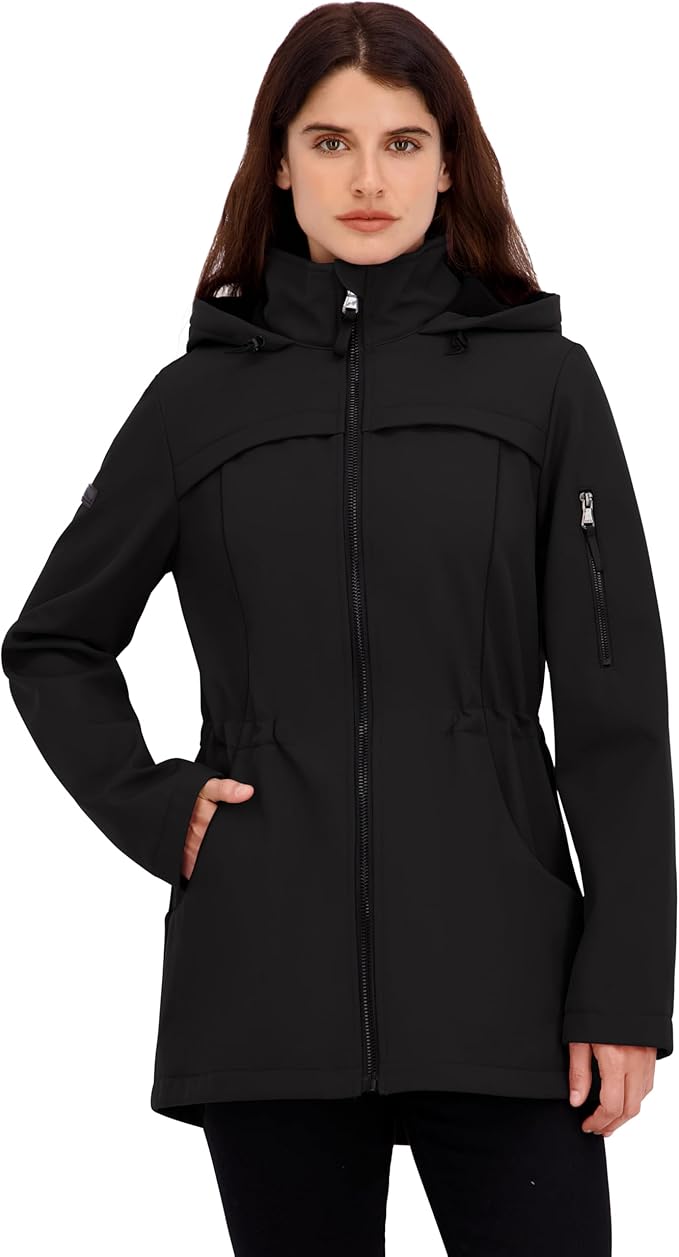 Áo Khoác Nữ Xuất Dư Âu, Mỹ HFX Women’s Mellow Pile Lined Jacket – Màu Ebony | Giá Giảm Cực Sốc Chỉ 1.299.000đ