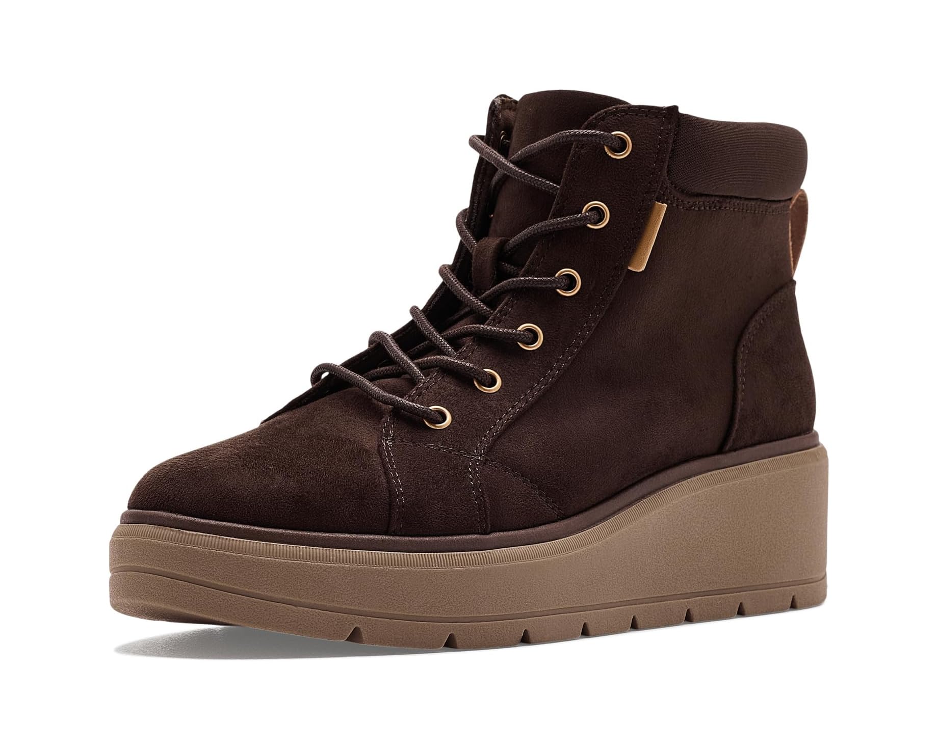 Boot nữ  VNXK da thật Dr. Scholl's Shoes Women's Nice Day Max Alpine Lace-Up Short Boots Color Dkumber - Giày nữ xuất khẩu Âu, Mỹ