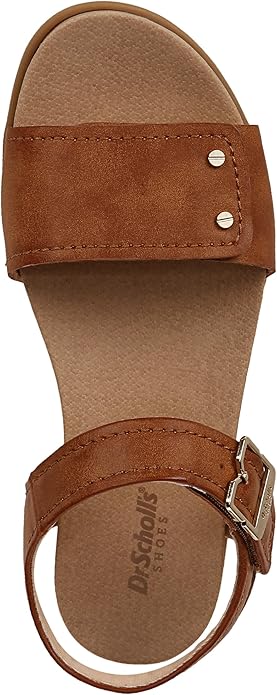 Sandal nữ Dr. Scholl's Shoes Womens Nicely Fun Adjustable Faux Leather Slingback Sandals - Giày xuất dư Mỹ