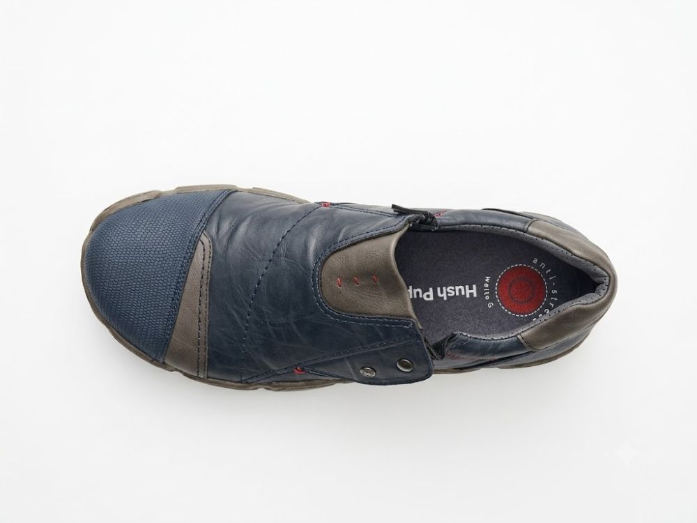 Giày  VNXK sneaker Naturläufer flex-zone in leather  màu xanh đen  - Giày da xuất dư sang Mỹ, Âu