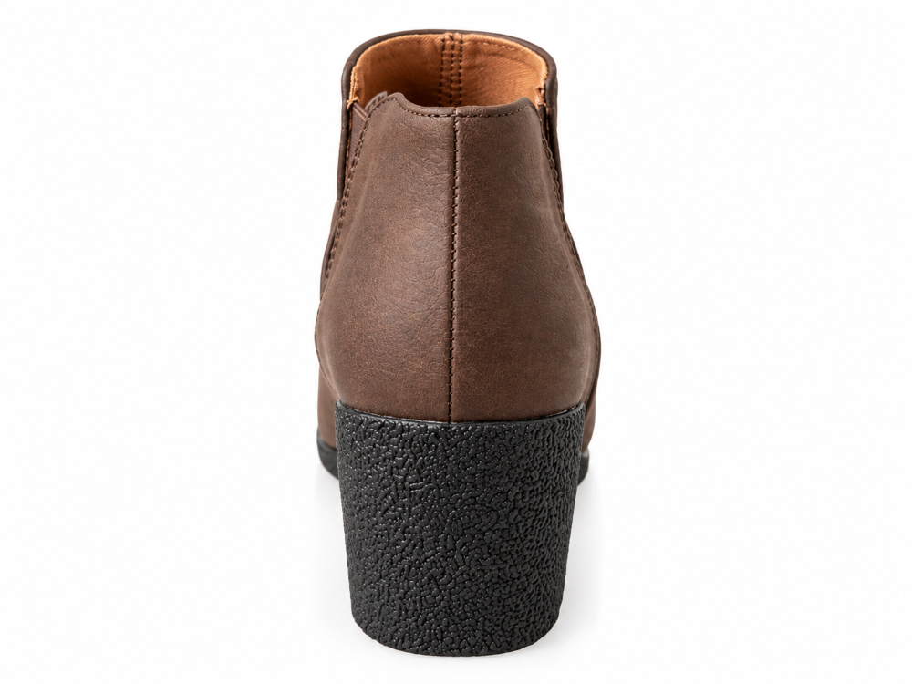 Boot nữ da bò thật VNXK Dr. Scholl's Women's Bianca Wedge Bootie Honey Smooth - Giày nữ xuất khẩu Âu, Mỹ
