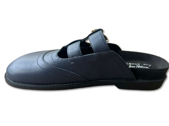 Giày nam da thật CIRCUS NY BY SAM EDELMAN  claudia leather mule - blue - Giày nam xuất khẩu Mỹ, Eu