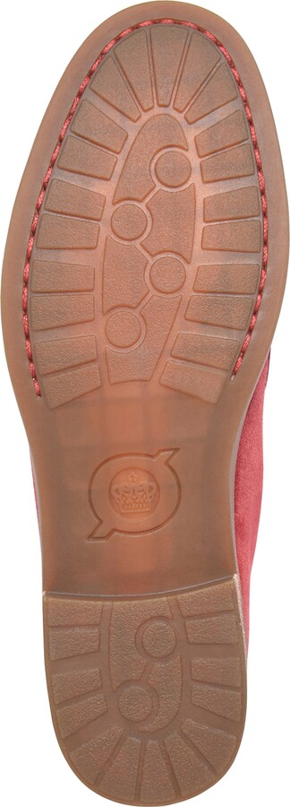 Giày lười nữ da thật Børn Apron Toe Loafer màu đỏ đậm - Giày da xuất khẩu Mỹ, Âu