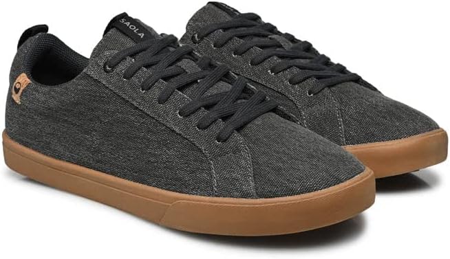 Giày nam VNXK SAOLA Men's Cannon Canvas Sneakers Color Dark Grey - Giày nam xuất khẩu Mỹ, Eu