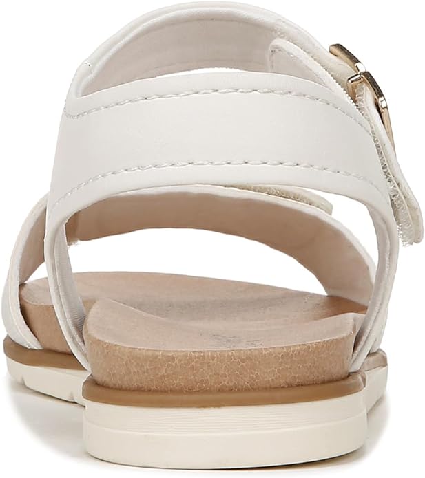 Sandal nữ quai dán Dr. Scholl's Sandales plates Nicely Sun pour femme màu trắng - Giày xuất dư Mỹ