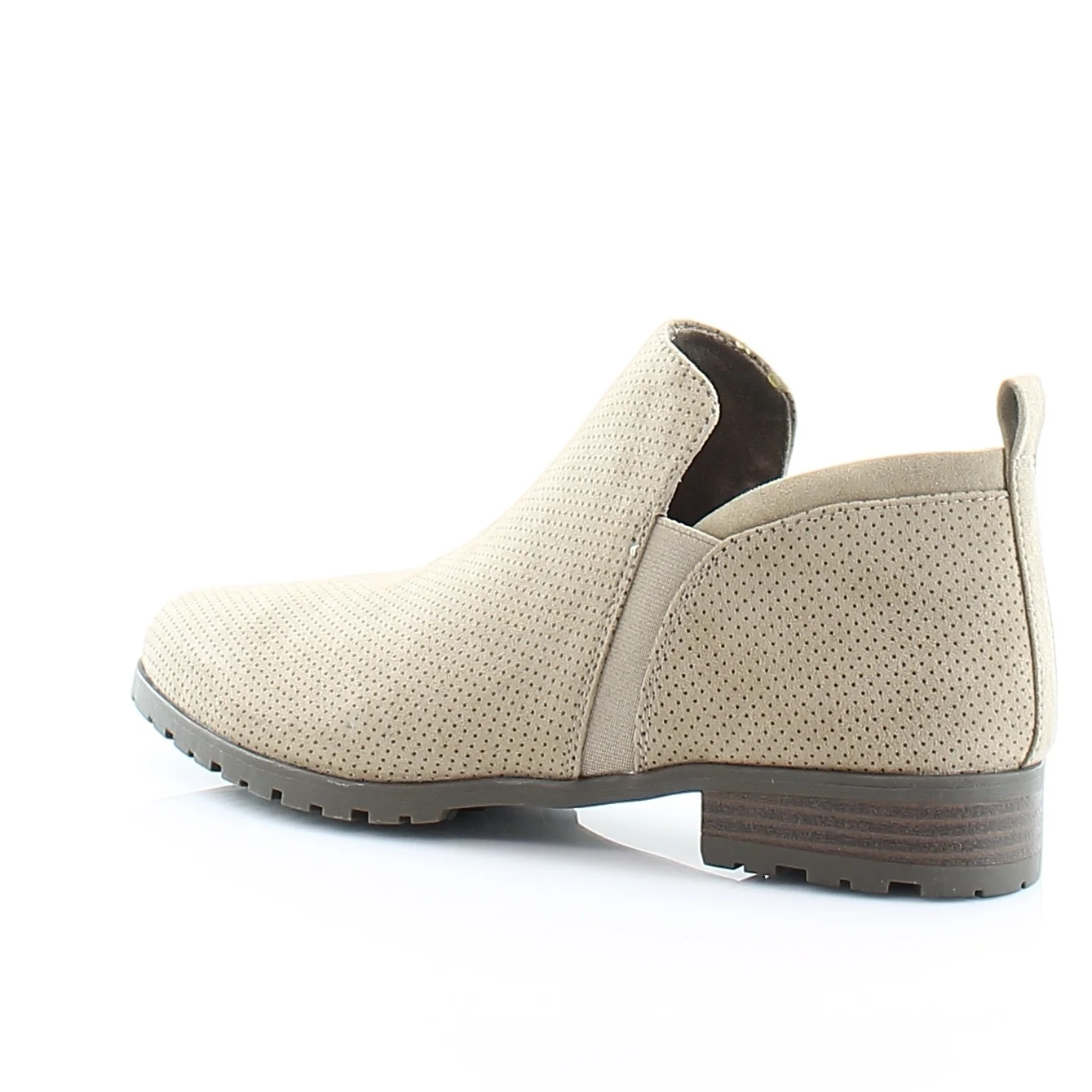 Giày nữ DR SCHOLLS Womens Brown Lightweight Rollin Round Toe Block Heel Slip On Booties - Giày nữ xuất khẩu Âu, Mỹ