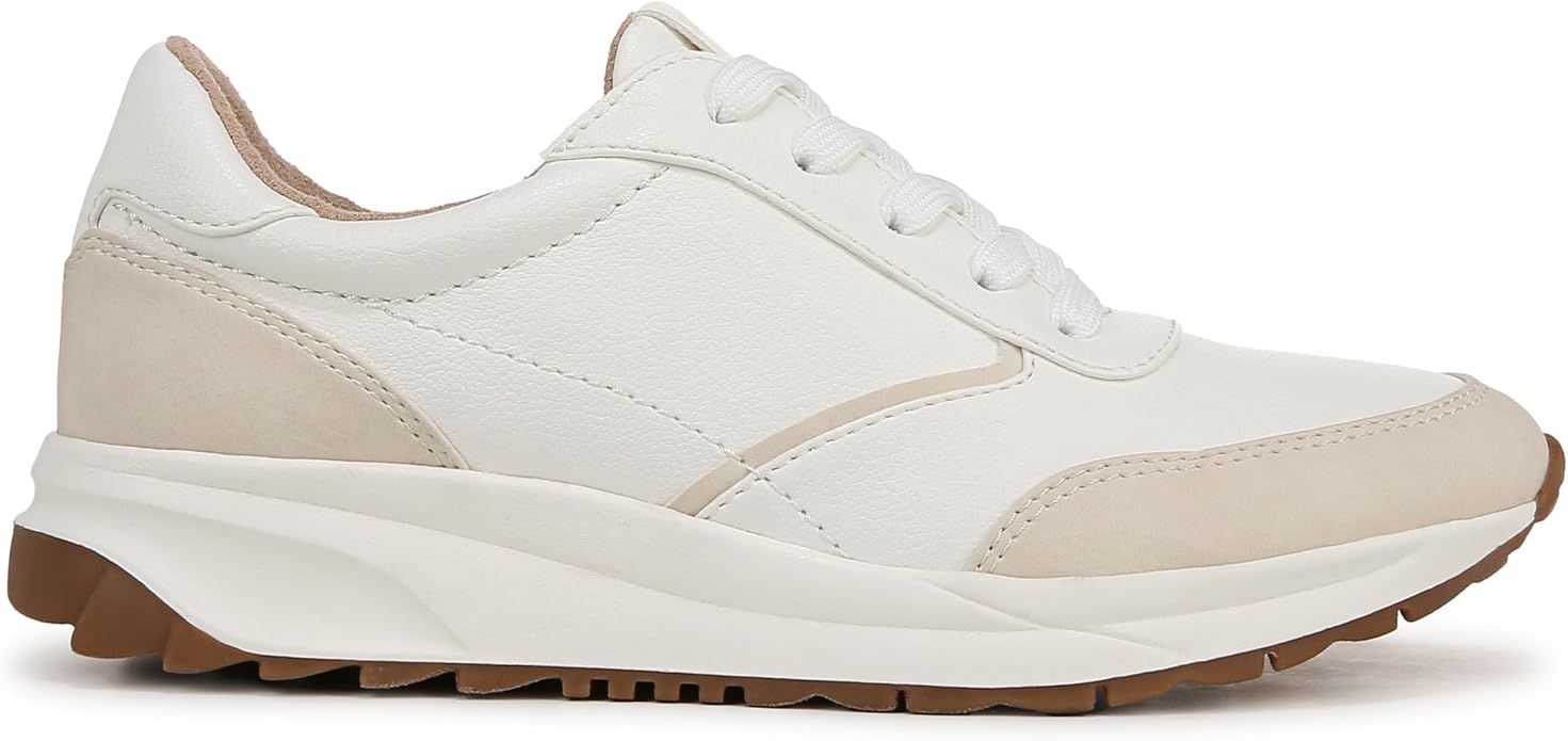 Giày nữ VNXK SOUL Naturalizer Womens Jackson Lace Up Sneakers Color White/Beige - Giày nữ xuất Mỹ, Âu