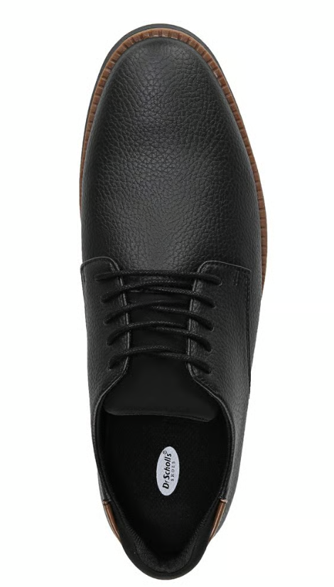 Giày nam da thật Dr. Scholl's Shoes Men's Sync Oxford Color Black Faux Leather- Giày nam xuất khẩu Mỹ, Eu