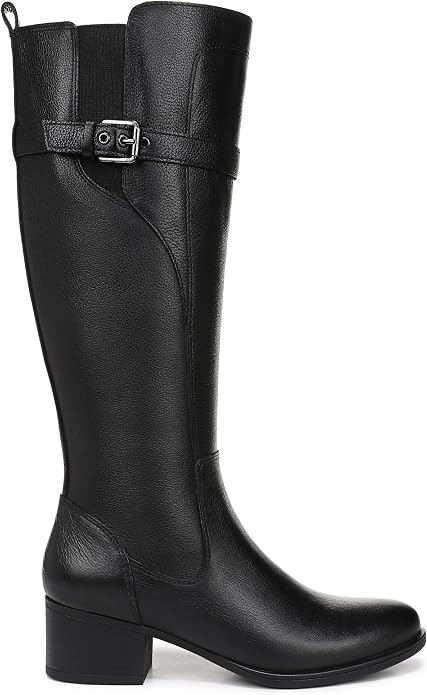 Boot nữ VNXK da bò thật Naturalizer Women's KennaWestern Boot Colour Name Black Leather  - Giày nữ xuất khẩu Âu, Mỹ