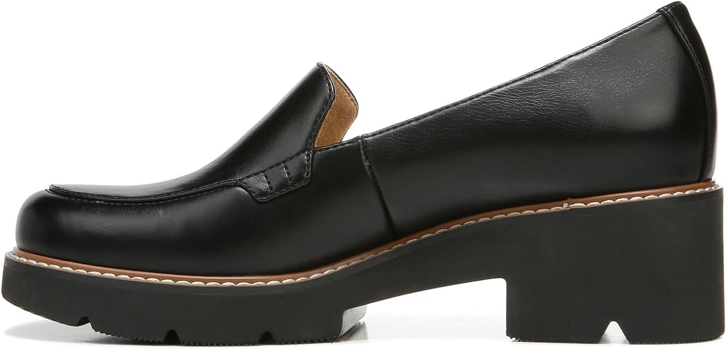 Giày nữ VNXK Naturalizer Womens Cabaret Faux Leather Loafers Black - Giày nữ xuất Mỹ, Âu