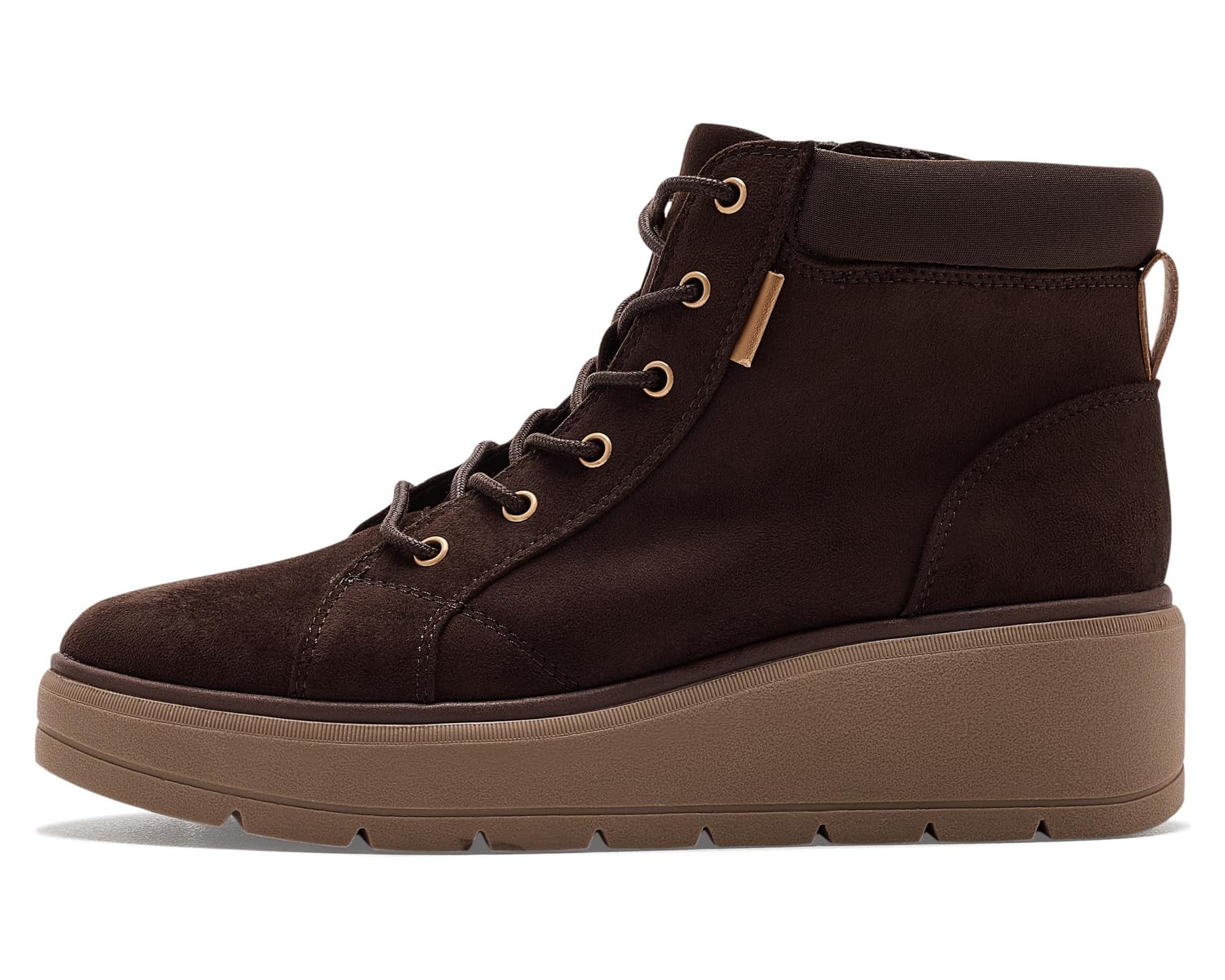 Boot nữ  VNXK da thật Dr. Scholl's Shoes Women's Nice Day Max Alpine Lace-Up Short Boots Color Dkumber - Giày nữ xuất khẩu Âu, Mỹ