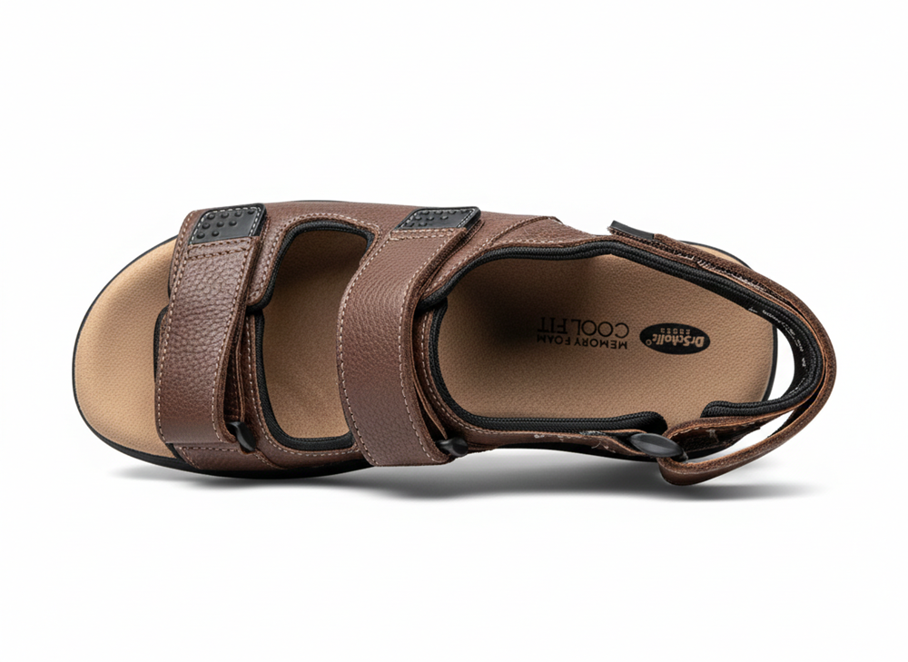 Sandal nam da thật Dr. Scholl's Shoes Men's Penn Adjustable Sandals - Giày nam xuất khẩu Âu, Mỹ