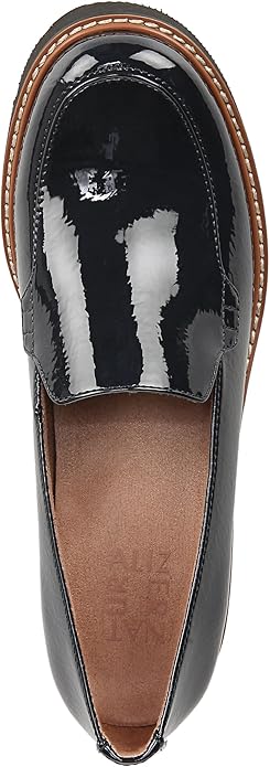 Giày nữ VNXK Naturalizer Women's Cabaret Loafer Color French Navy Blue Patent - Giày nữ xuất Mỹ, Âu