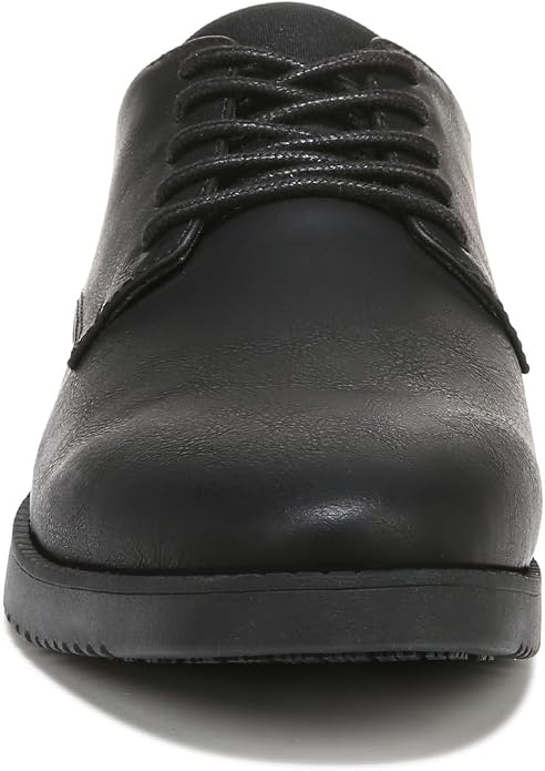 Giày nam da thật Dr. Scholl's Shoes Men's Sync Work Oxfords Full Black - Giày nam xuất khẩu Mỹ, Eu