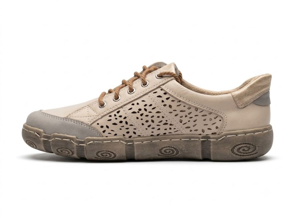 Giày  VNXK sneaker Naturläufer flex-zone in leather  màu nâu xám  - Giày da xuất dư sang Mỹ, Âu
