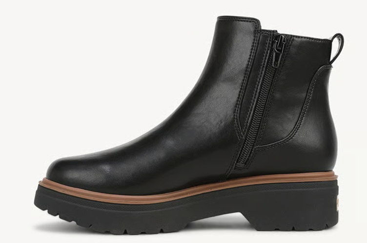 Boot nữ VNXK da bò thật Dr. Scholl's Women's Bring Vibes Chelsea Boot Color Black  Leather- Hàng xuất Mỹ