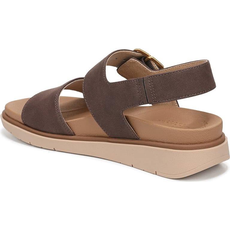 Sandal nữ Dr. Scholl's Women's Posie Slingback Sandal Color Dark Brown Faux Leather- Giày xuất dư Mỹ