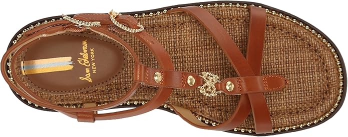 Sandal nữ Sam Edelman Tianna Gladiator Sandal Color  Honey Brown - Giày nữ xuất dư Âu, Mỹ