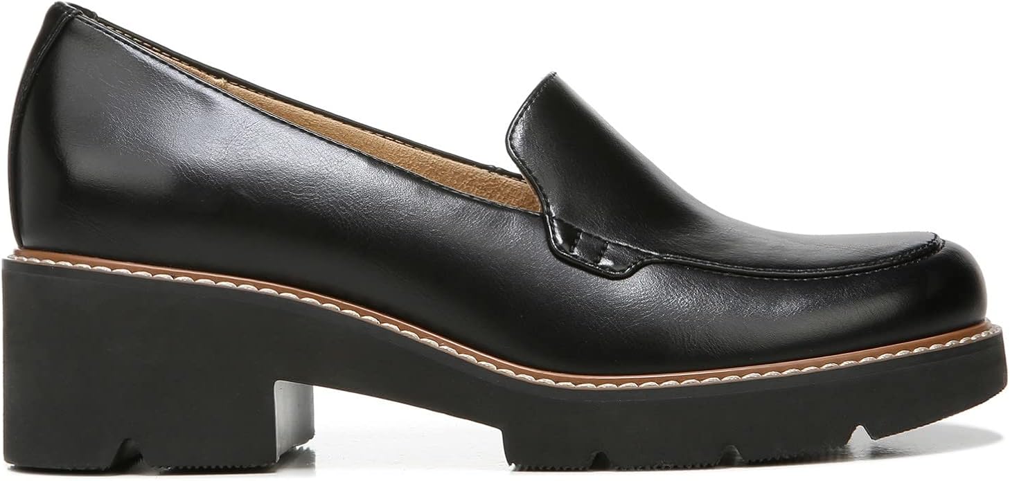 Giày nữ VNXK Naturalizer Womens Cabaret Faux Leather Loafers Black - Giày nữ xuất Mỹ, Âu