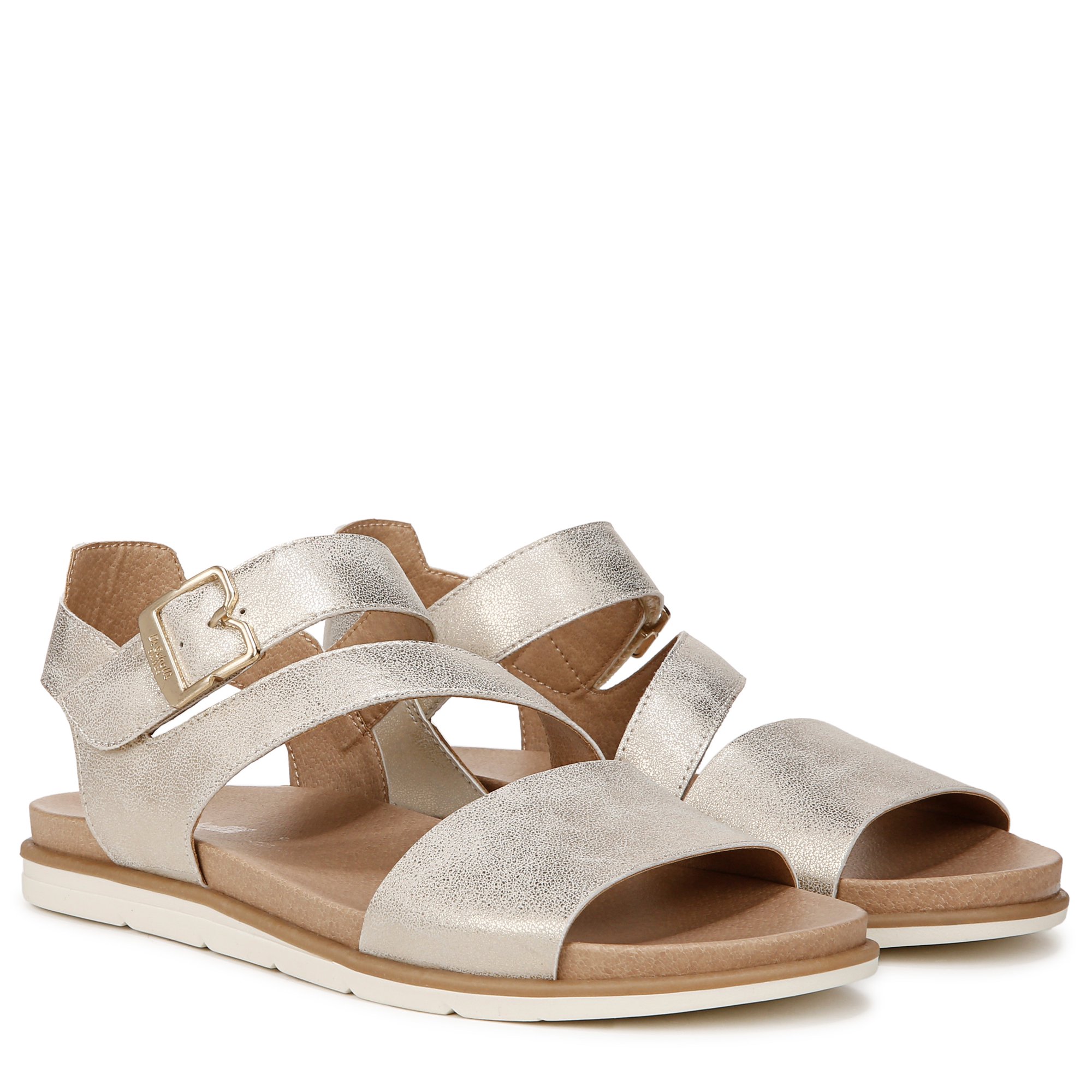 Sandal nữ Dr. Scholl's Shoes Womens Nicely Fun Adjustable Faux Leather Slingback Sandals - Giày xuất dư Mỹ