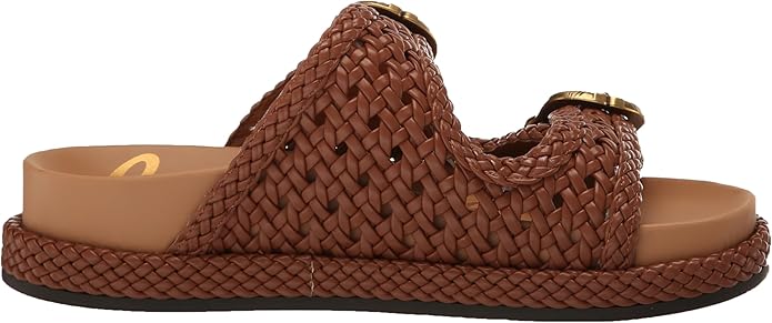 Sandal nữ Sam Edelman Reid womens Slide Sandal Color Spiced Rum - Giày nữ xuất dư Âu, Mỹ