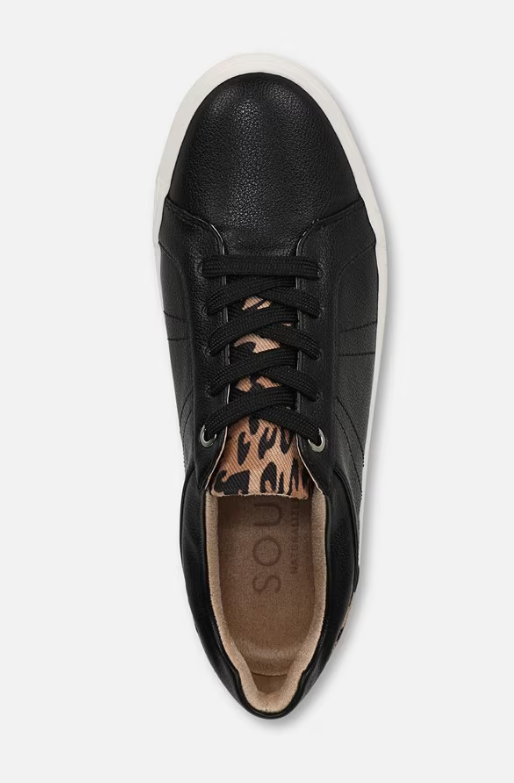 Giày nữ VNXK SOUL Neela Sneaker Color Leopard Fabric & Black Leather- Giày nữ xuất Mỹ, Âu
