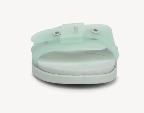 Dép nữ quai ngang Dr. Scholl's Women's So Original Jelly Slide Sandal Color Ocean Green Faux Leather   - Giày dép xuất dư Mỹ, EU