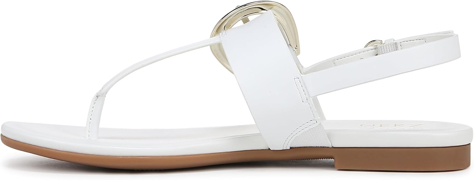 Sandal nữ Naturalizer Taylor Women's Flat Thong Sandal Colour Name White Leather - Giày nữ xuất dư Âu, Mỹ