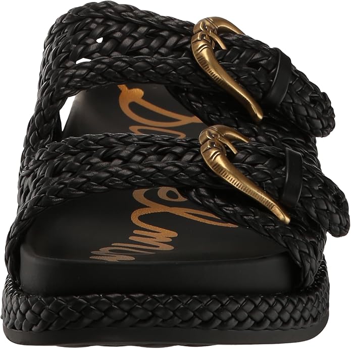 Sandal nữ Sam Edelman Sandales Reid Slide pour femme Couleur Noir/blanc - Giày nữ xuất dư Âu, Mỹ