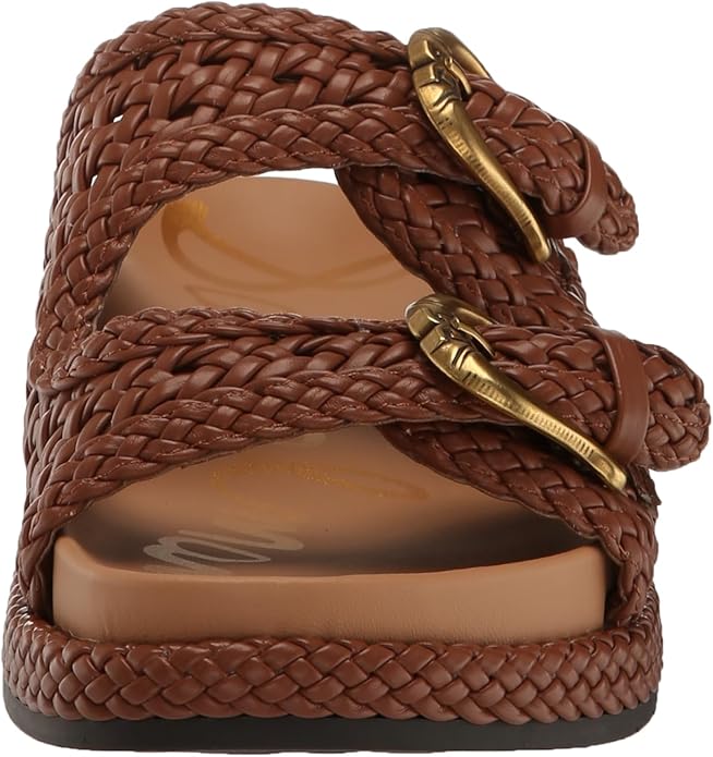 Sandal nữ Sam Edelman Reid womens Slide Sandal Color Spiced Rum - Giày nữ xuất dư Âu, Mỹ