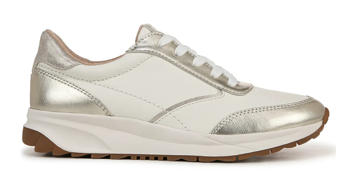 Giày Nữ SOUL Naturalizer Jackson Jogger Sneaker Color White Gold - Giày nữ xuất khẩu Âu, Mỹ