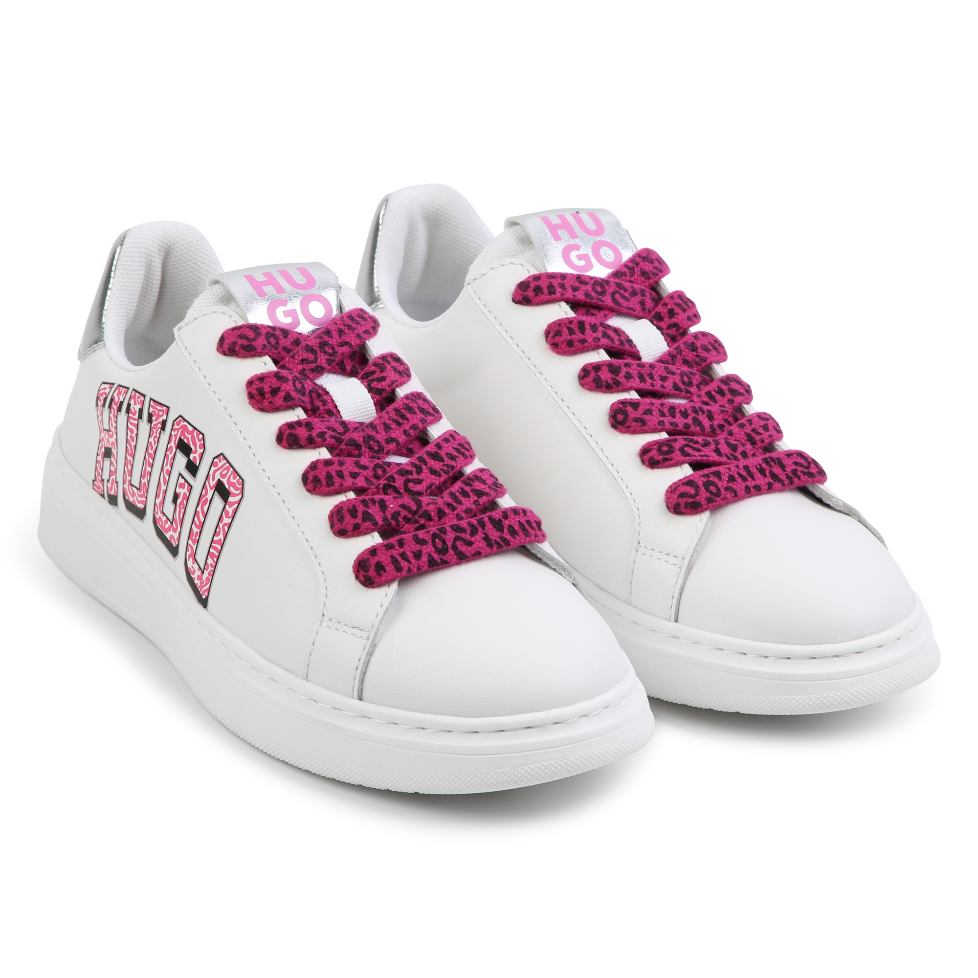 Giày sneaker nữ VNXK Hugo màu trắng - Giày nữ xuất dư Âu, Mỹ