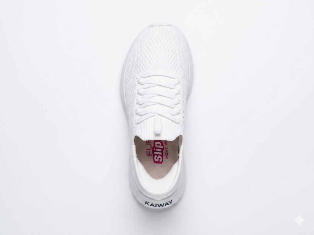 Giày thể thao nữ Fully Go Walk slip-on sneakers for women siêu nhẹ, siêu êm màu trắng