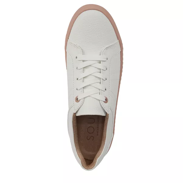 Giày Sneaker Nữ SOUL Naturalizer Womens Neela Lace Up Sneakers color white blush pink - Giày nữ xuất khẩu Âu, Mỹ