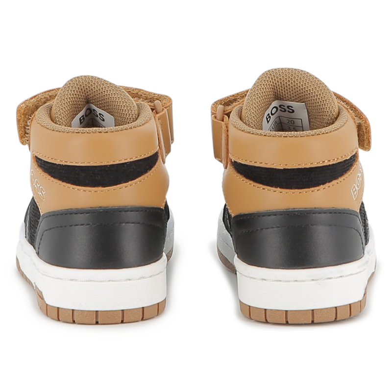 GIÀY BÉ TRAI CHÍNH HÃNG HUGO BOSS – BOSS BOYS SNEAKERS BLACK | MẪU XUẤT DƯ ÂU, MỸ 2025