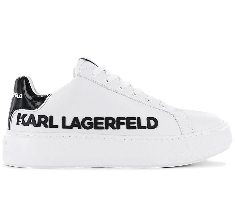Giày nữ Karl Lagerfeld Paris Inject Logo Womens White/Black Trainers  - Giày nữ xuất dư Âu, Mỹ xịn