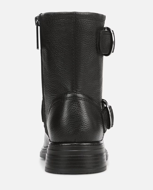 Boot nữ Naturalizer Women's Optimus Moto Boot Color Black Leather - Giày nữ xuất khẩu Âu, Mỹ