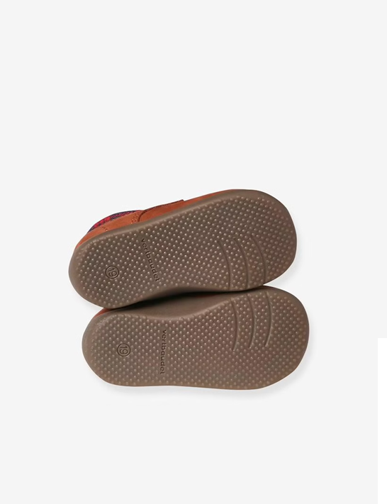 Giày Trẻ Em Vertbaudet Pram Shoes Da Mềm Buộc Dây – Màu Chocolate | Hàng Xuất Dư Âu, Mỹ