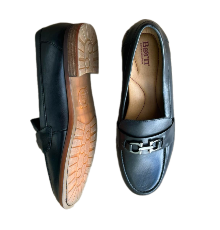 Giày lười nam da thật Born Men's màu xanh đen - Giày nam xuất khẩu Mỹ, Eu